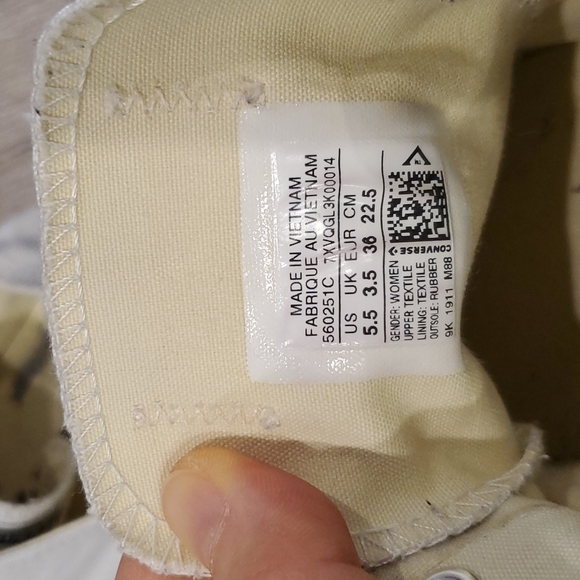 White converse all star, 36eur ,5.5 us size - Picture 5 of 5